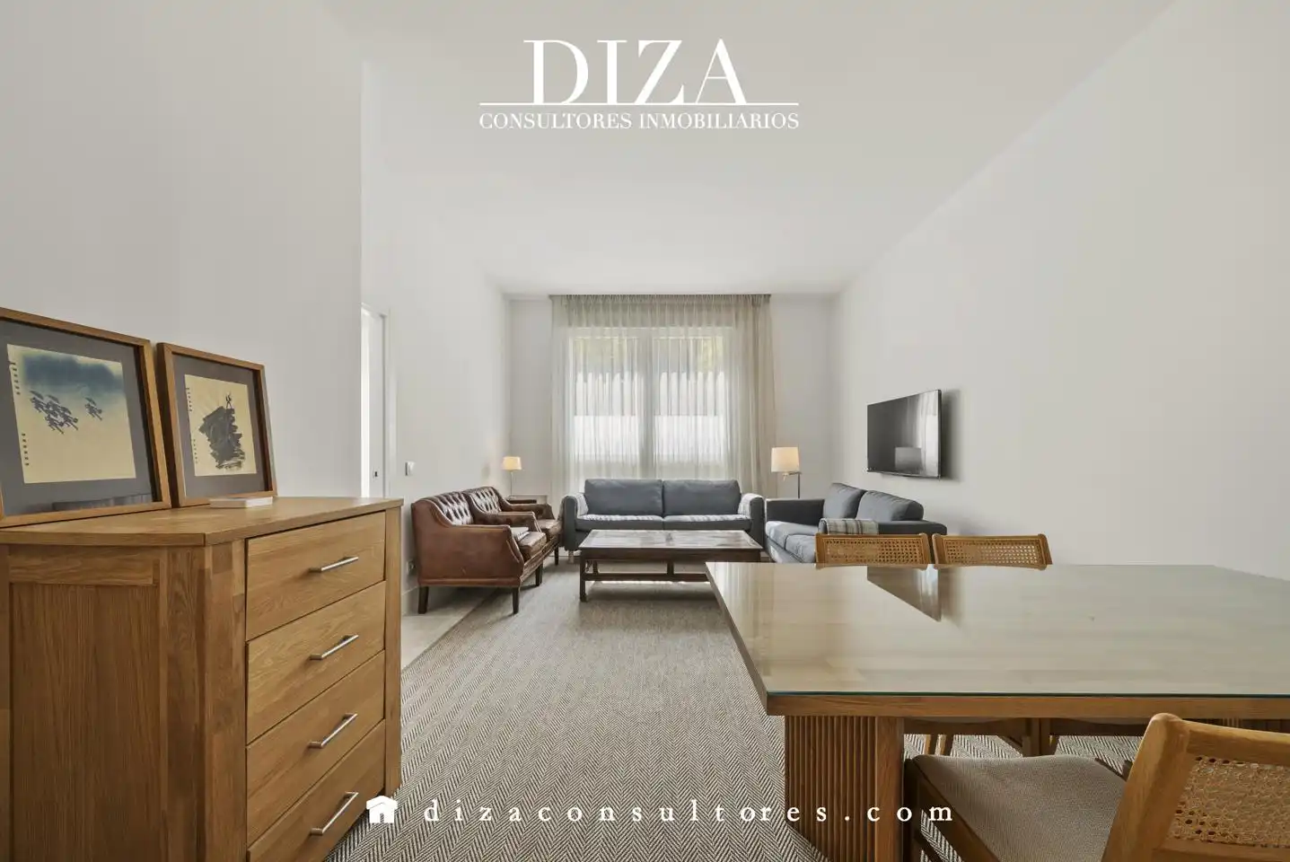 Living room of Ground floor for rent in Madrid  with Air Conditioner and Furnished