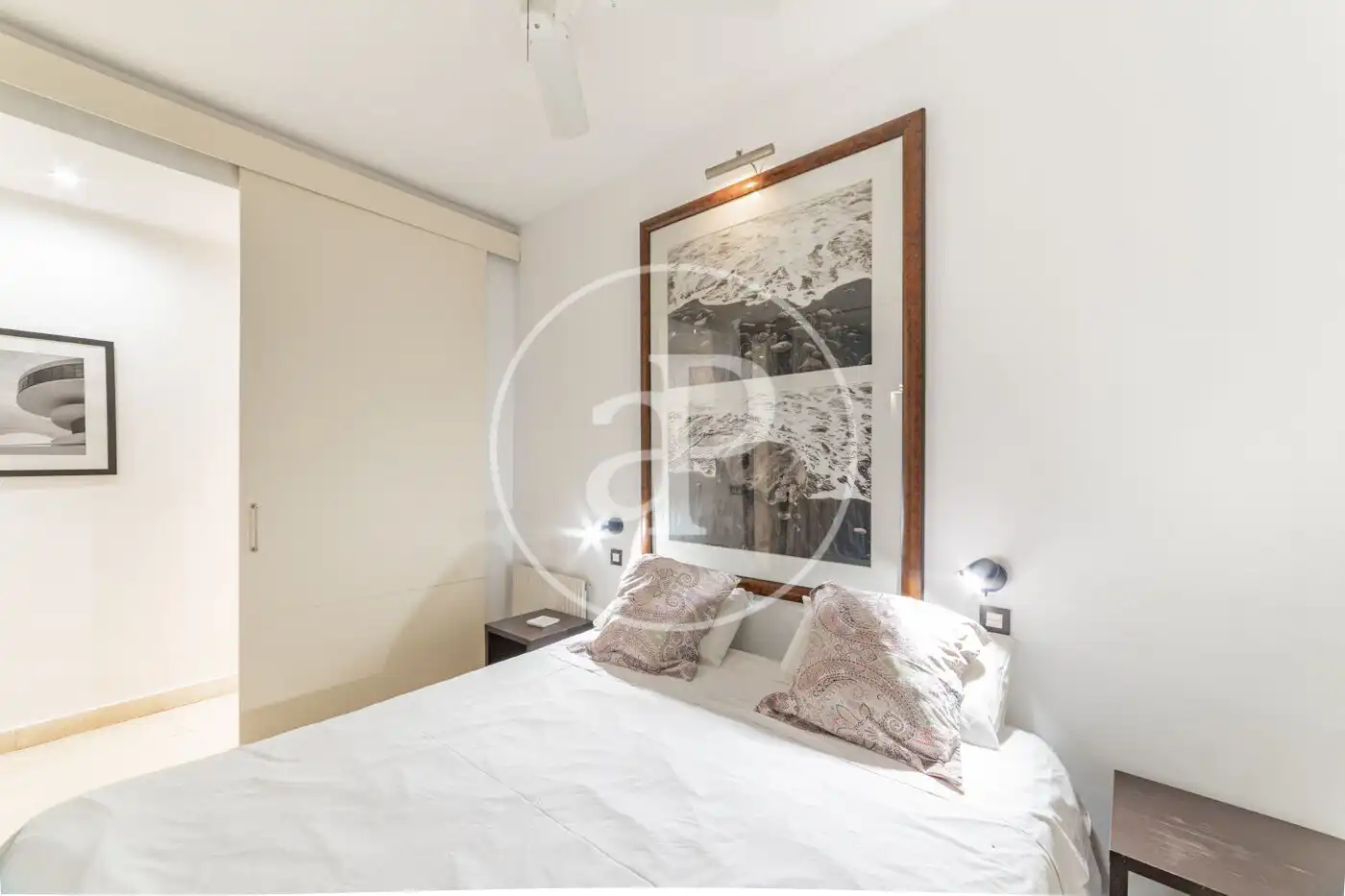 Bedroom of Flat for sale in Madrid  with Heating, Terrace and Furnished
