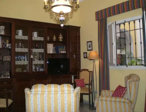Sala de estar de Planta baja de alquiler en Sevilla con Aire acondicionado, Calefacción y Amueblado