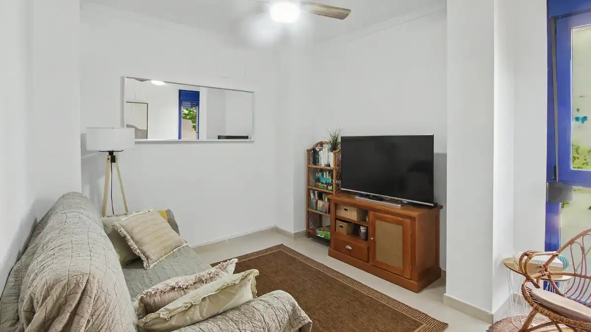 Sala de estar de Apartamento en venta en Dénia con Aire acondicionado, Calefacción y Jardín privado