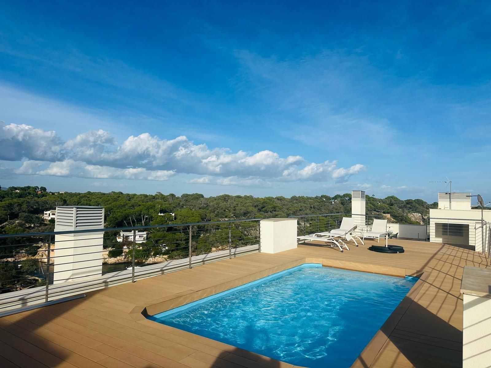 Piscina de Pis de lloguer en Santanyí amb Aire condicionat, Calefacció i Terrassa