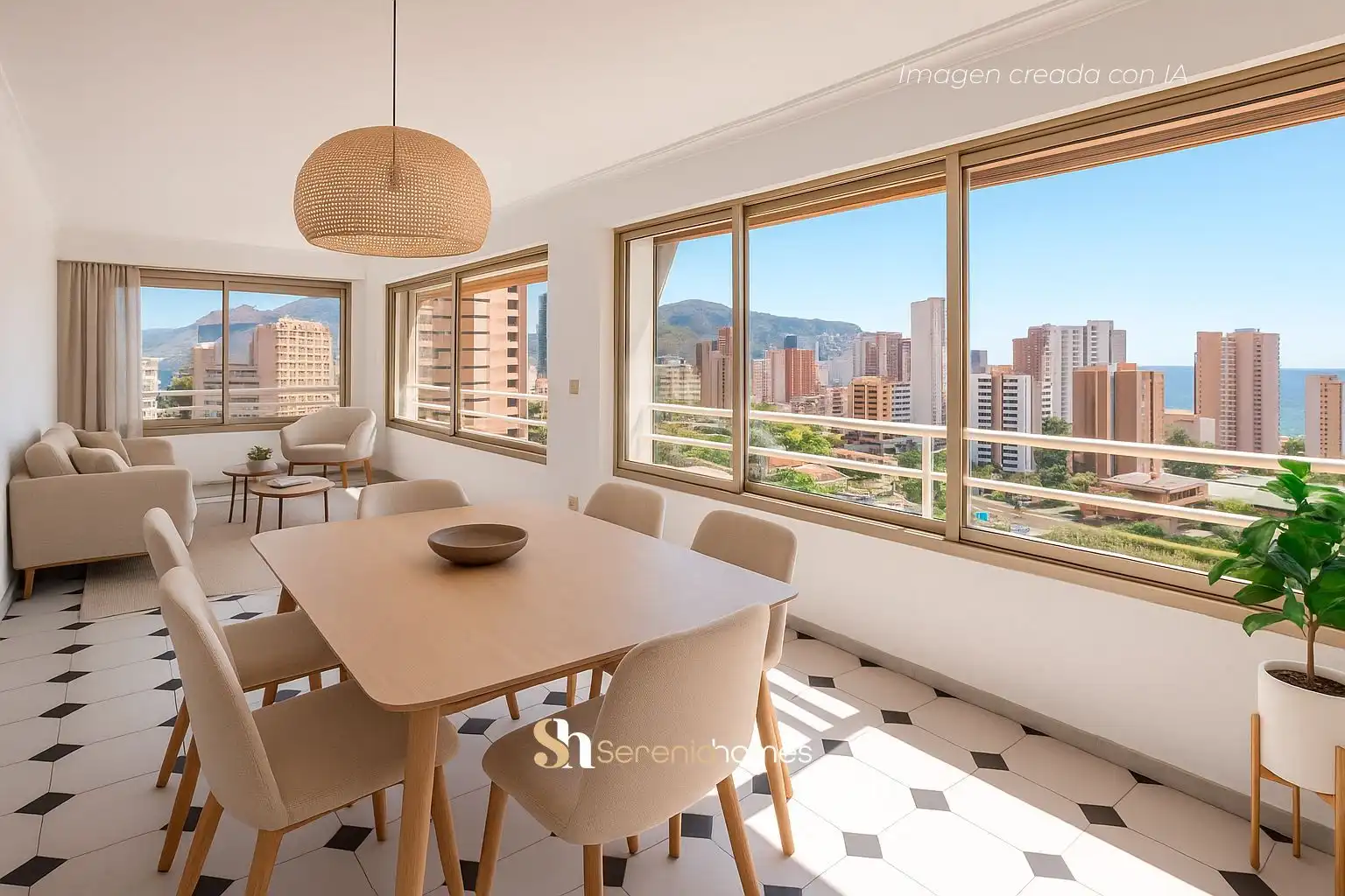 Comedor de Piso en venta en Benidorm con Aire acondicionado, Calefacción y Piscina comunitaria