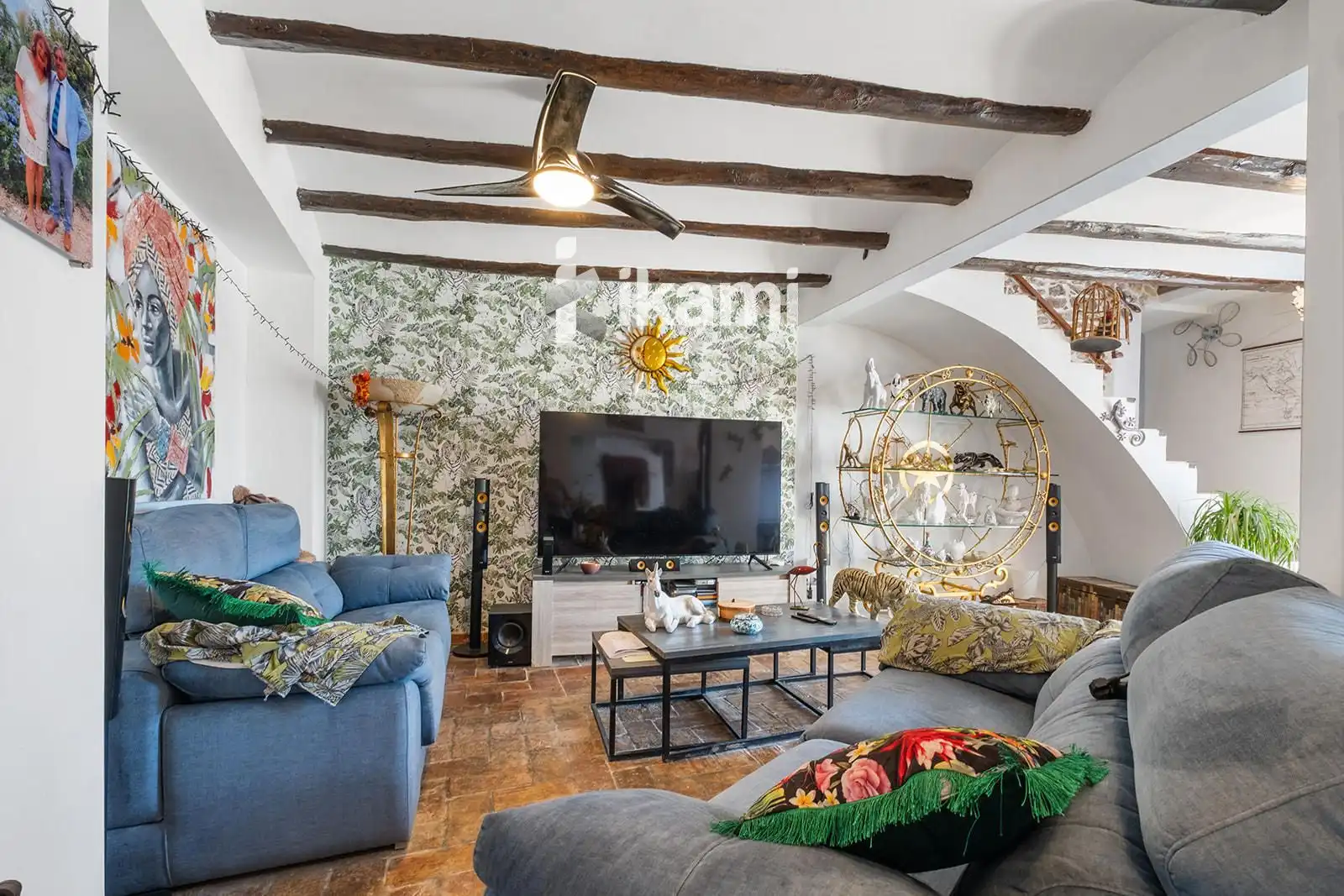 Sala d'estar de Casa o xalet en venda en L'Ametlla de Mar  amb Terrassa, Traster i Piscina