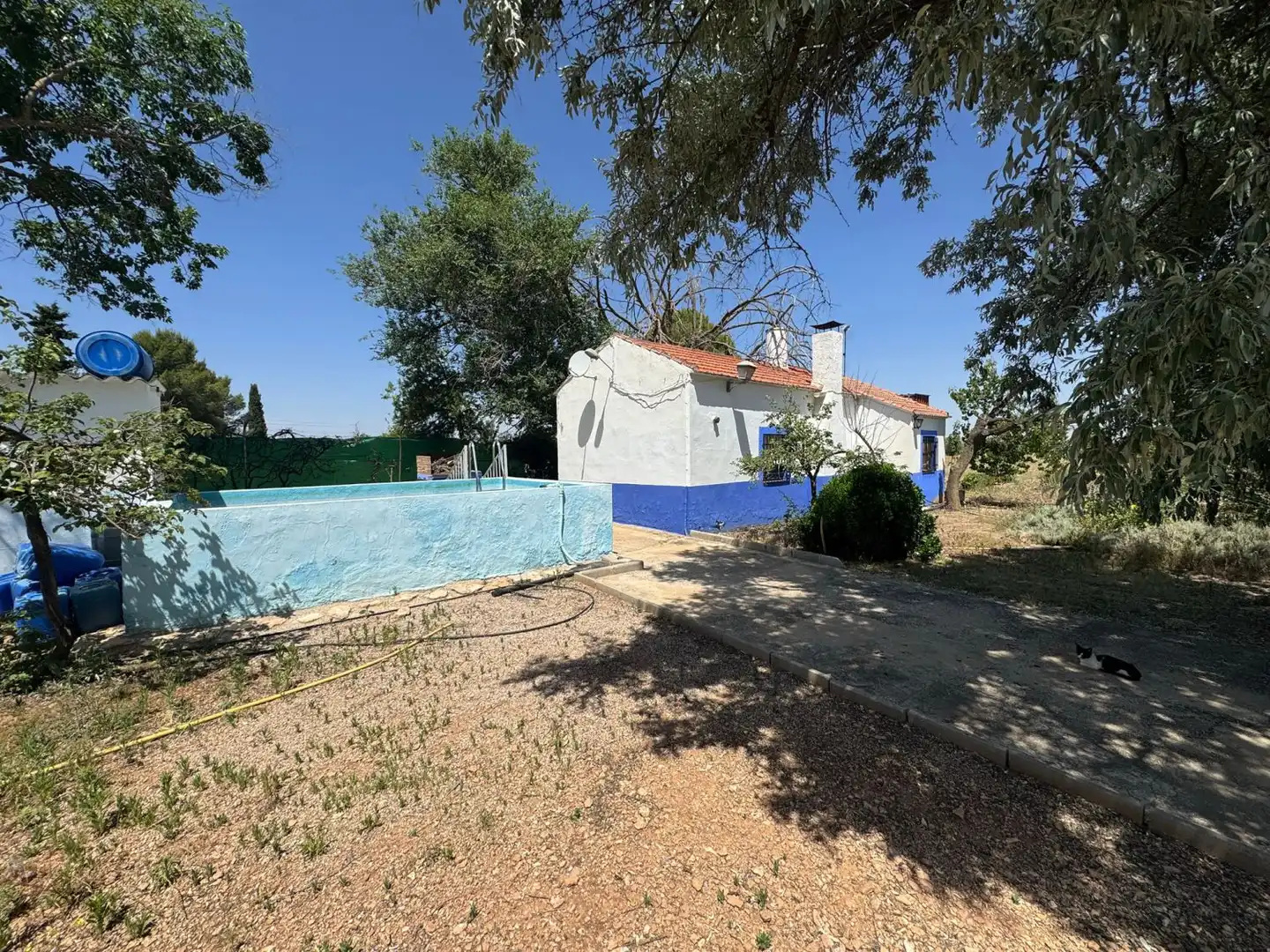 Vista exterior de Finca rústica en venta en Valdepeñas con Piscina