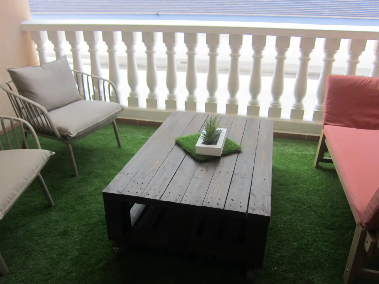 Terraza de Apartamento de alquiler en Moncofa con Aire acondicionado, Calefacción y Terraza
