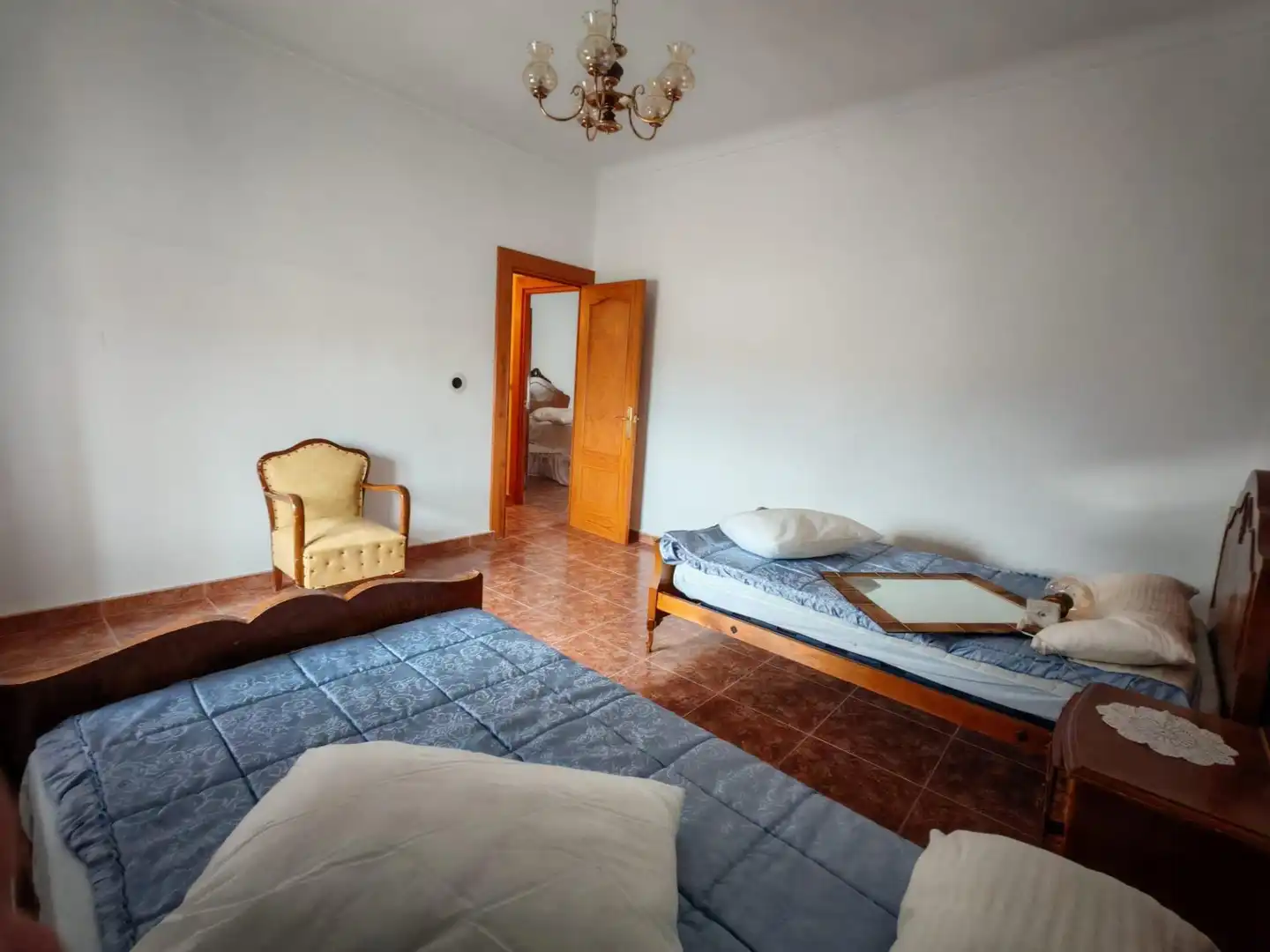 Bedroom of Flat for sale in Alcabón  with Heating, Terrace and Furnished