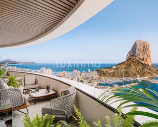 Terrace of Flat for sale in Calpe / Calp  with Air Conditioner, Heating and Private garden
