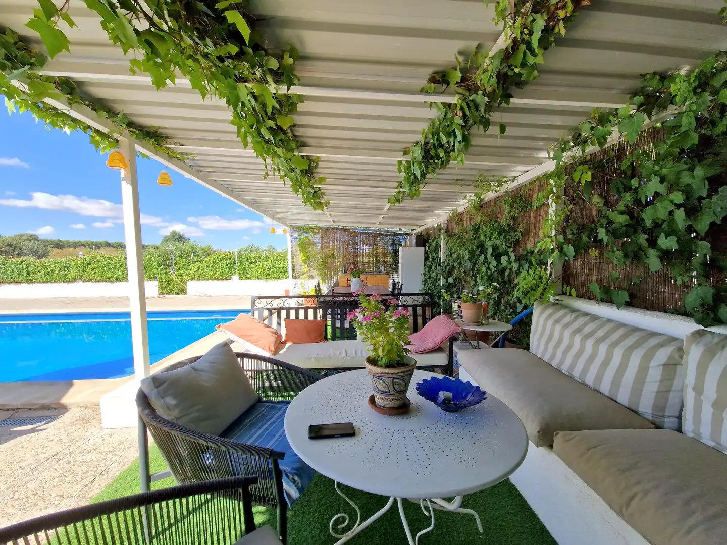 Terraza de Finca rústica en venta en Toledo con Aire acondicionado, Calefacción y Jardín privado