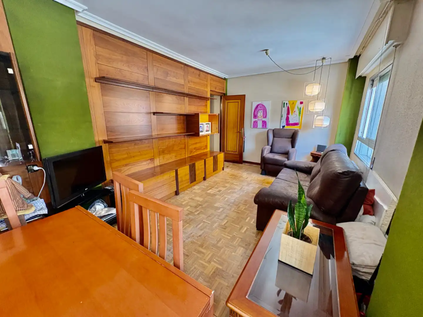 Wohnzimmer von Wohnung zum Verkauf in Valladolid mit Heizung, Parkett und Terrasse