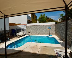 Swimming pool of Single-family semi-detached for sale in Bormujos  with Air Conditioner and Swimming Pool