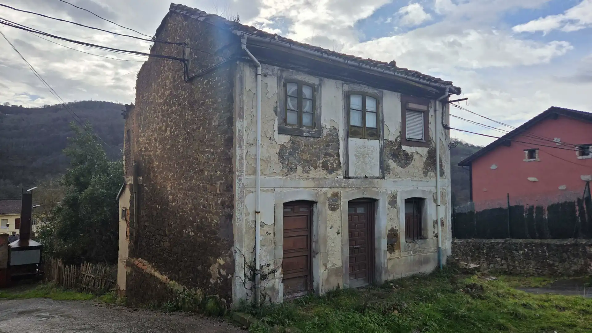 Vista exterior de Casa o chalet en venta en Langreo con Jardín privado