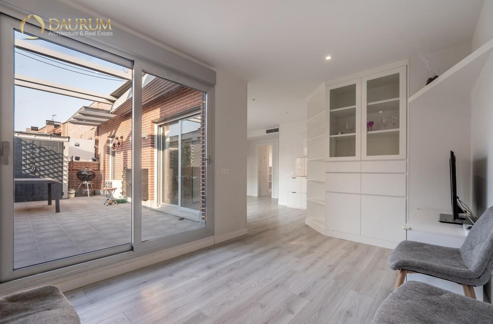 Sala de estar de Ático en venta en  Madrid Capital con Aire acondicionado, Calefacción y Terraza