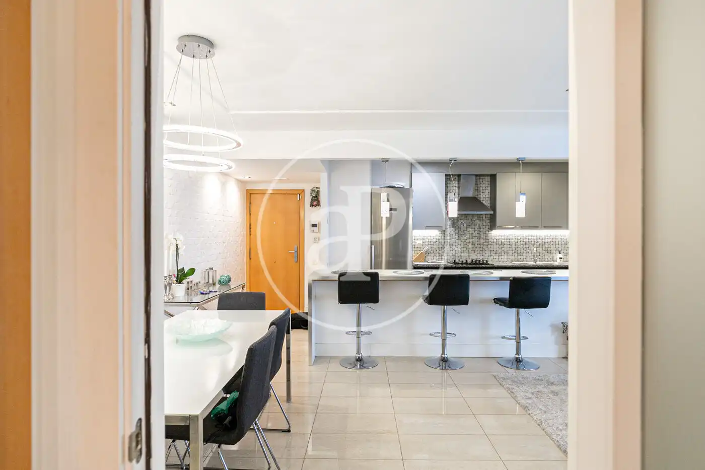 Kitchen of Flat for rent in Badalona  with Air Conditioner, Heating and Terrace