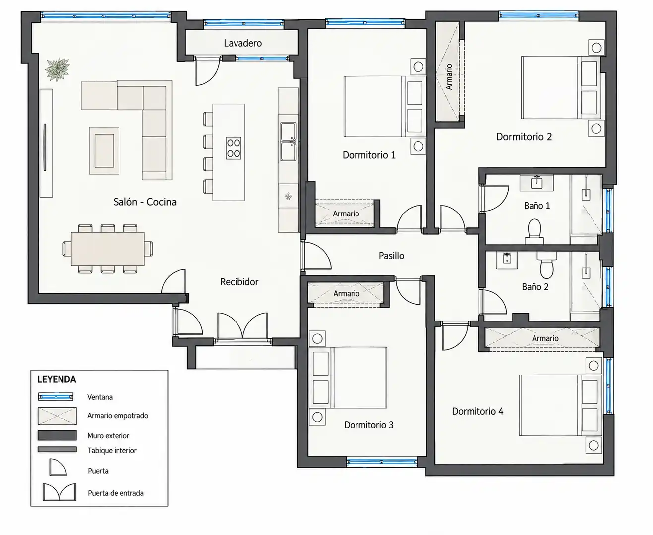 Flat with lift for sale in Rúa Canario, imagen 3