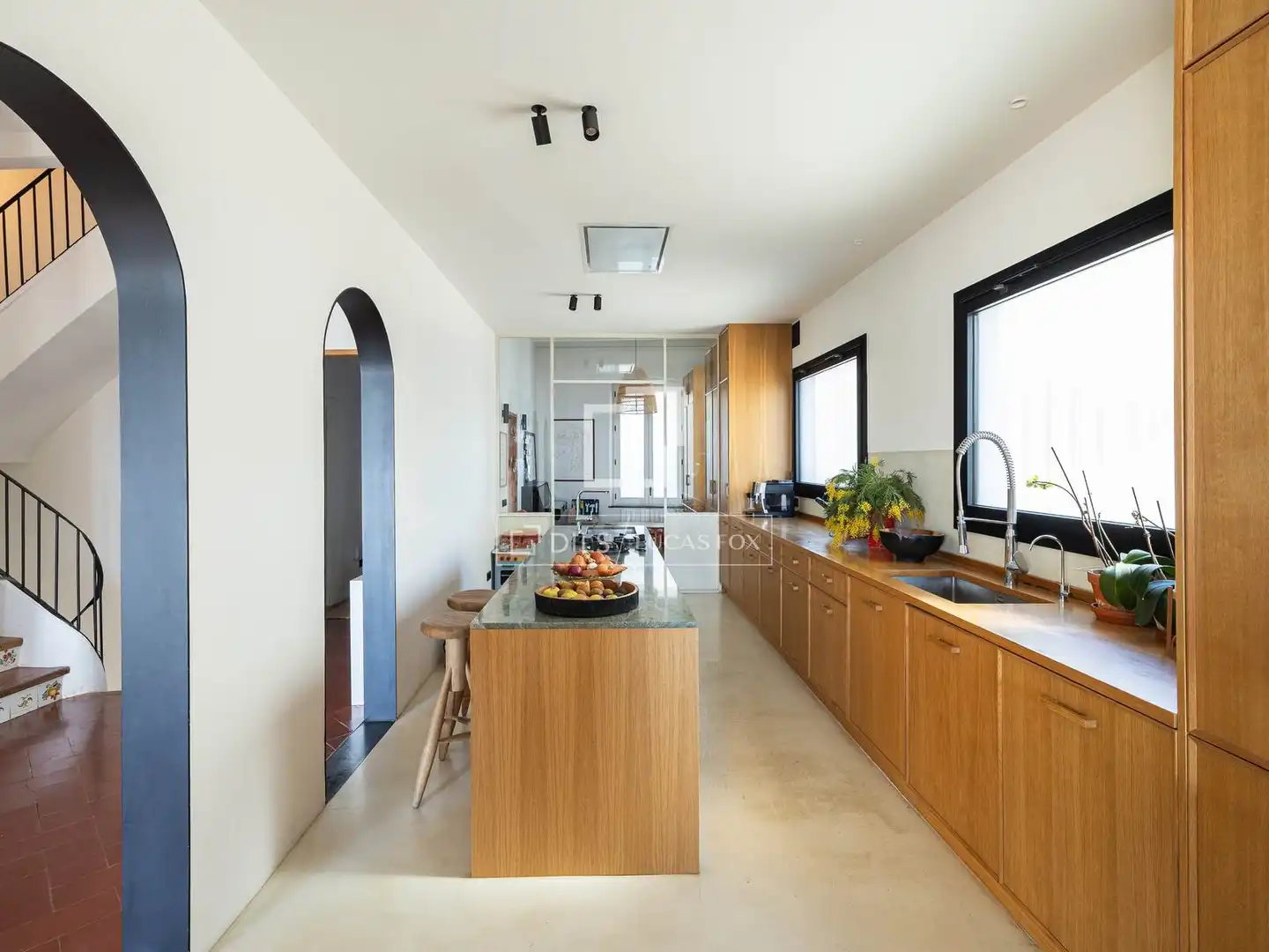 Cocina de Casa o chalet de alquiler en Caldes d'Estrac con Aire acondicionado, Calefacción y Jardín privado