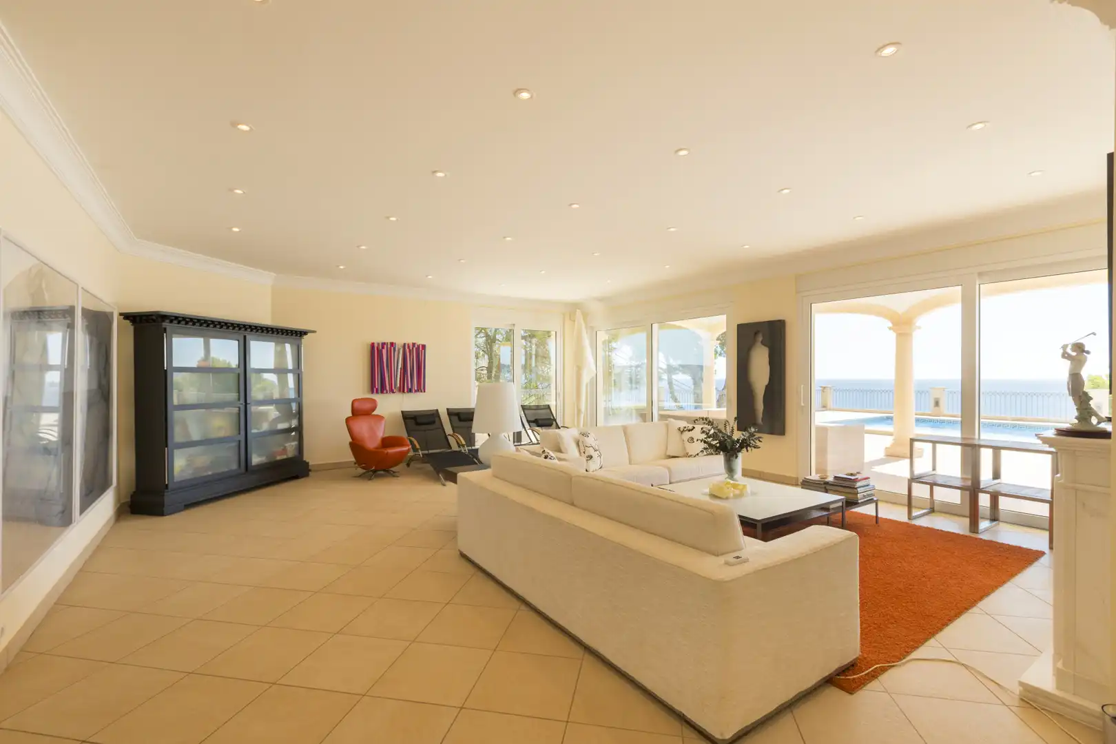 Sala de estar de Casa o chalet en venta en Jávea / Xàbia con Aire acondicionado, Terraza y Piscina