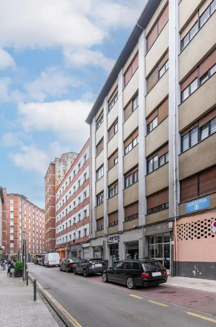 Vista exterior de Piso en venta en Langreo con Trastero y Amueblado