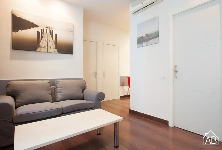 Wohnzimmer von Wohnungen zum Verkauf in Barcelona mit Möbliert und Balkon