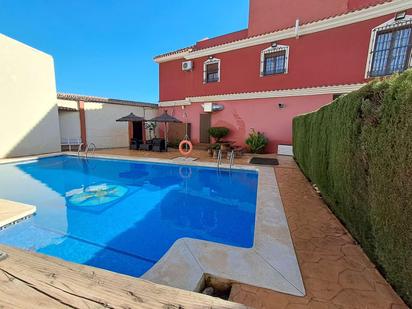 Swimming pool of House or chalet for sale in Málaga Capital  with Air Conditioner, Heating and Private garden