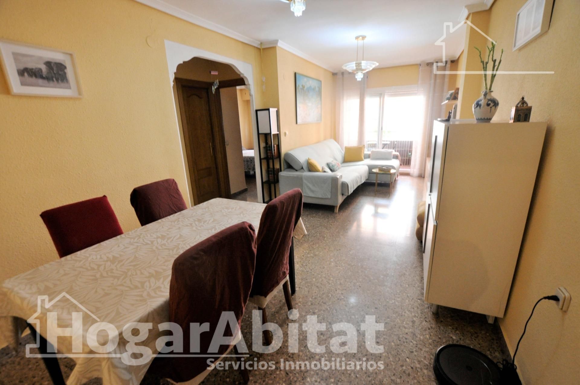 Living room of Flat for sale in Beniparrell  with Air Conditioner, Heating and Terrace
