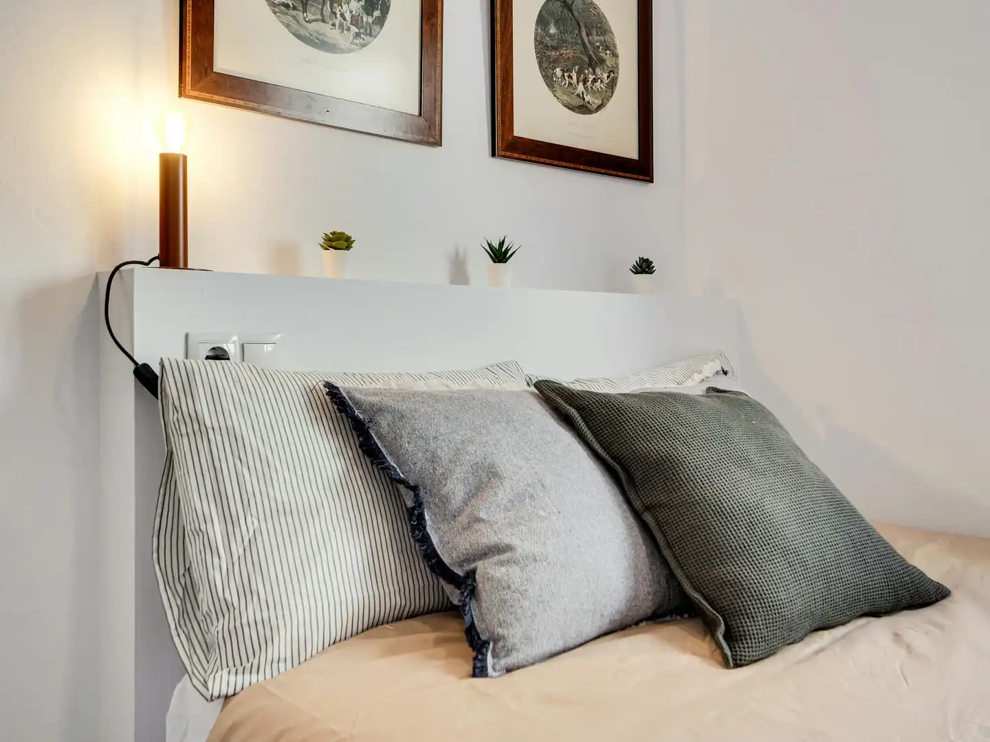 Schlafzimmer von Wohnung zur untervermieten in Barcelona mit Heizung, Privatgarten und Möbliert