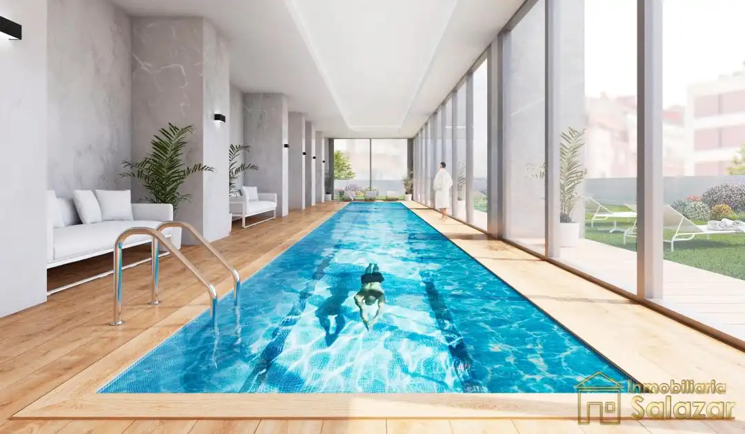 Piscina de Pis en venda en Bilbao  amb Aire condicionat, Calefacció i Jardí privat