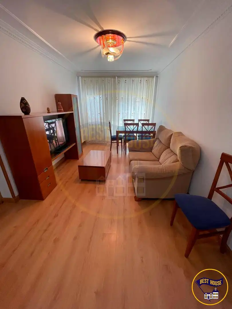 Living room of Flat for share in Cuenca  with Heating, Parquet flooring and Terrace