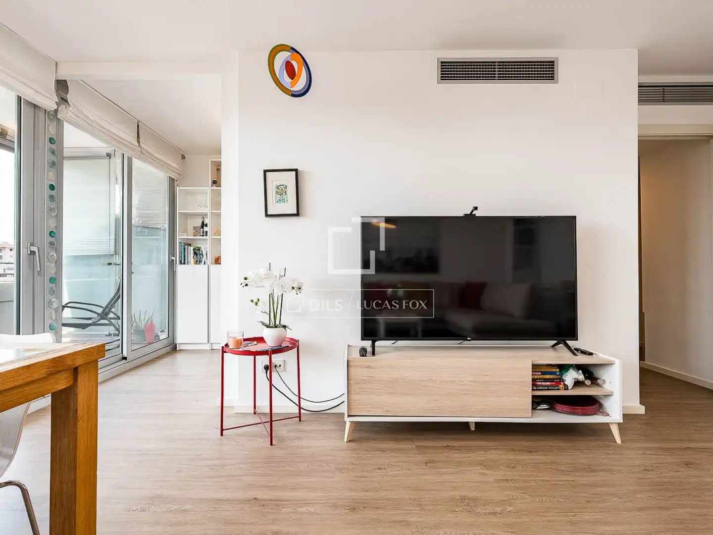 Sala d'estar de Pis en venda en Barcelona amb Aire condicionat, Calefacció i Terrassa