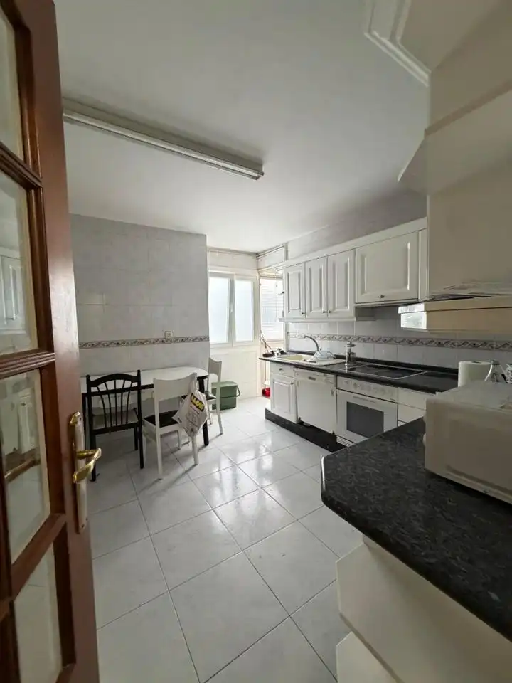 Kitchen of Flat for sale in A Coruña Capital   with Heating, Terrace and Storage room