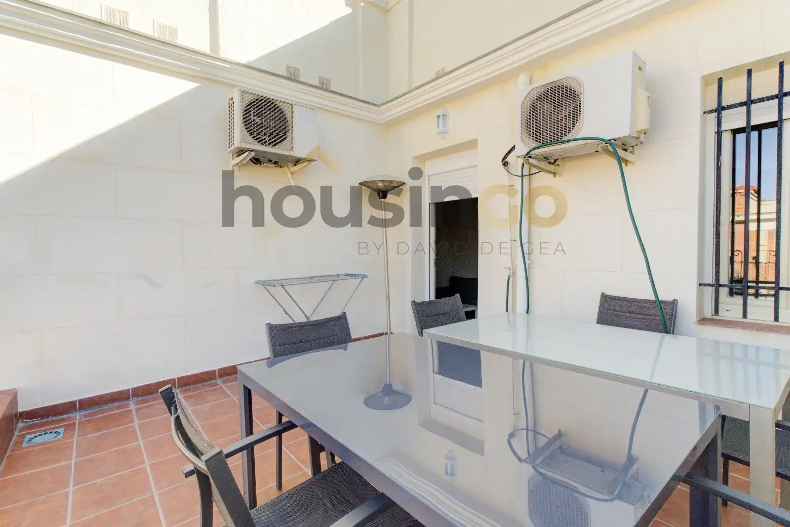 Terrasse von Dachboden zur Miete in Madrid mit Klimaanlage, Heizung und Parkett