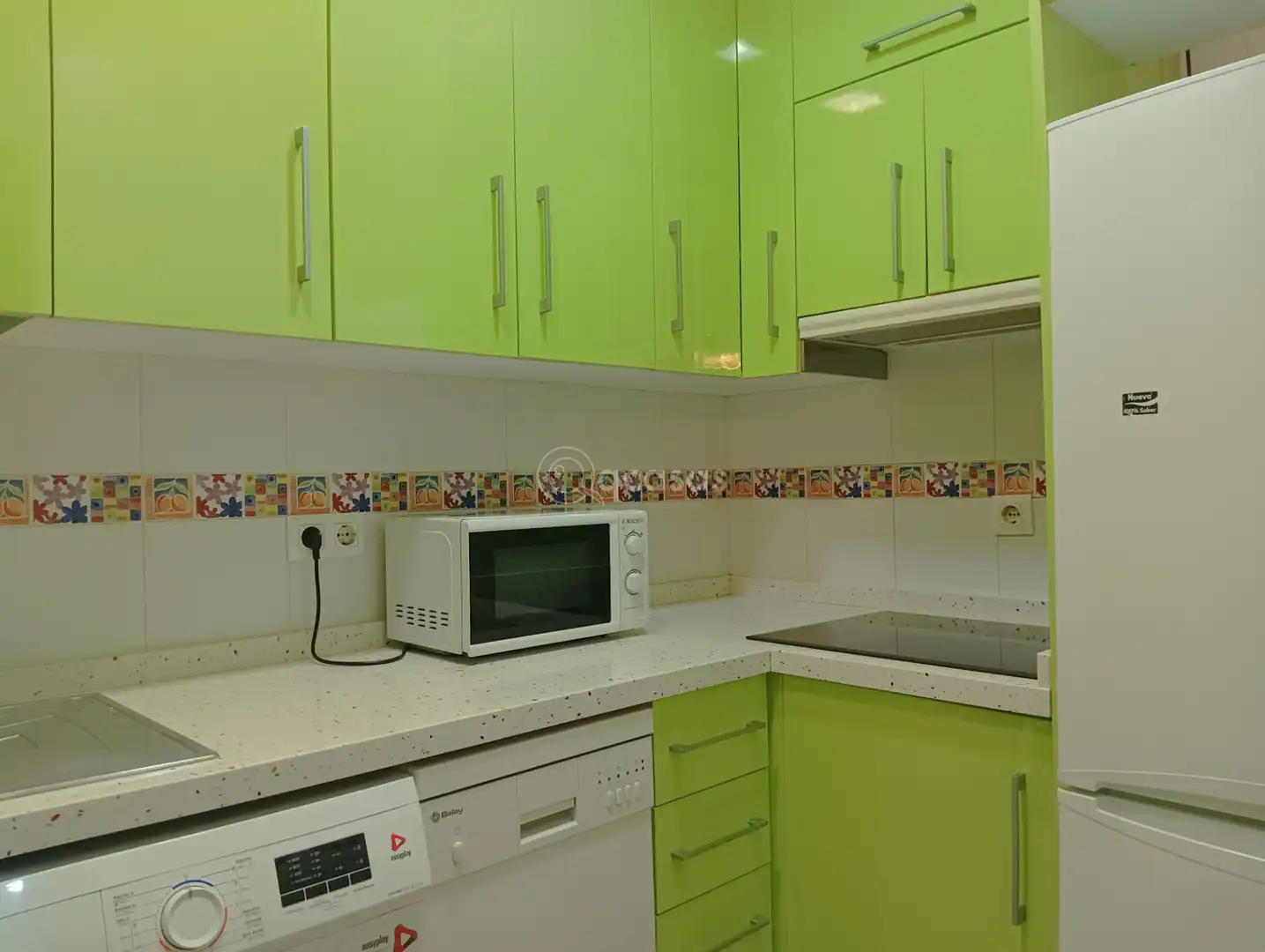 Cocina de Apartamento en venta en Benalmádena con Aire acondicionado, Amueblado y Lavadora