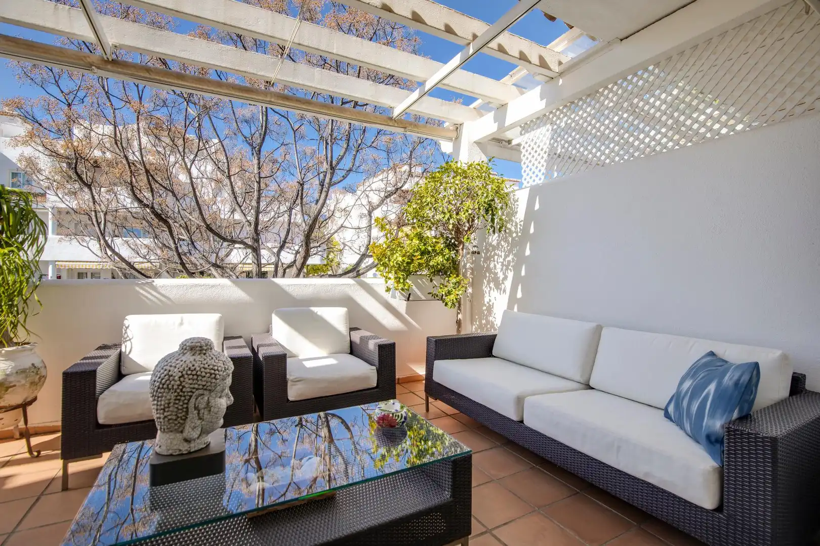Terraza de Apartamento en venta en Marbella con Aire acondicionado, Jardín privado y Terraza
