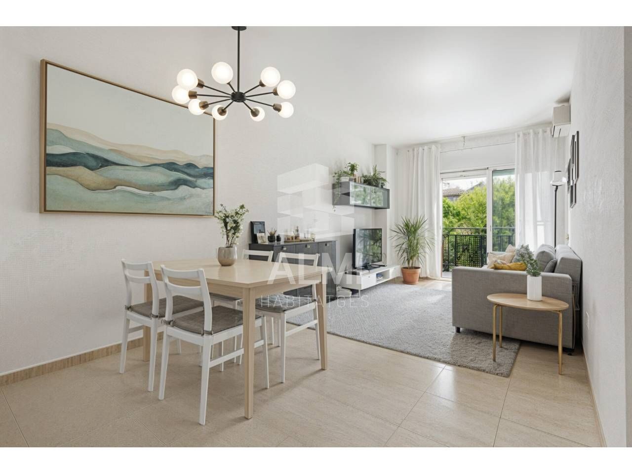 Sala de estar de Piso en venta en  Barcelona Capital con Aire acondicionado, Calefacción y Balcón