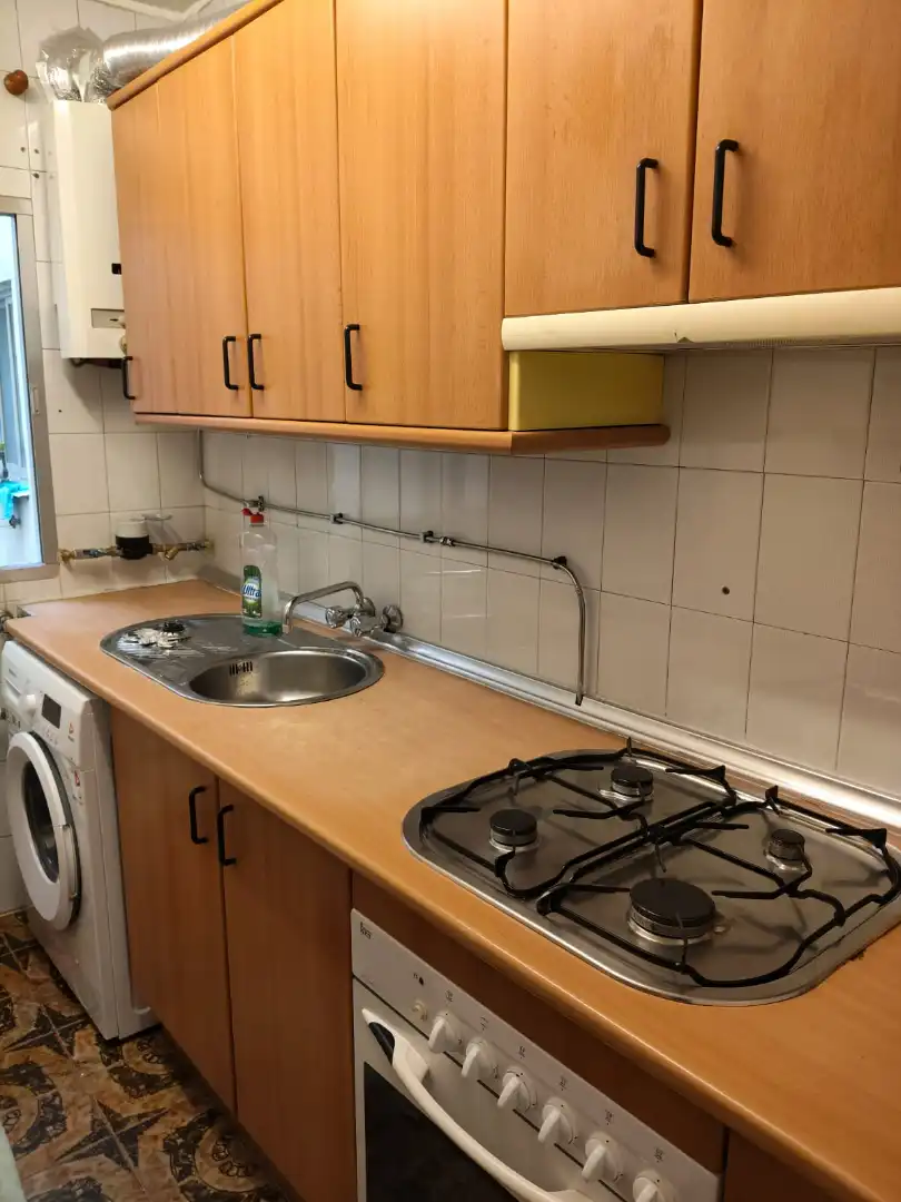 Kitchen of Flat for rent in Granada  with Furnished, Washing machine and Microwave