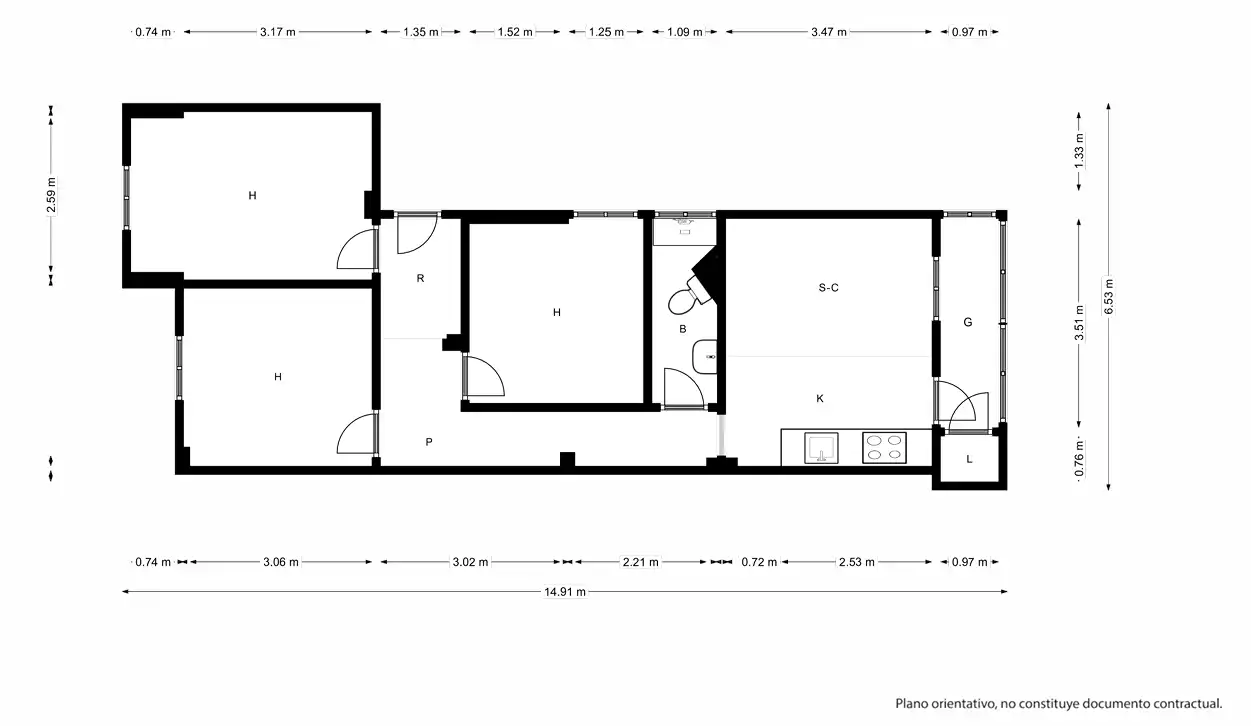 Flat for sale in Zaragoza  with Heating, Parquet flooring and Oven