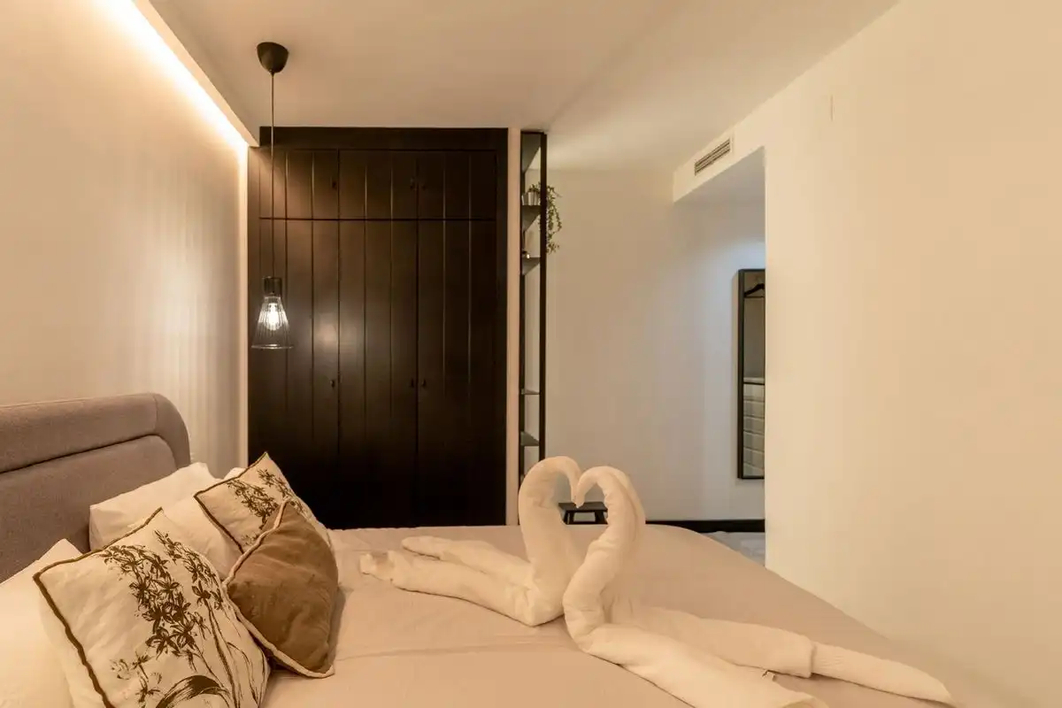 Schlafzimmer von Wohnung zum Verkauf in Madrid mit Klimaanlage, Heizung und Möbliert