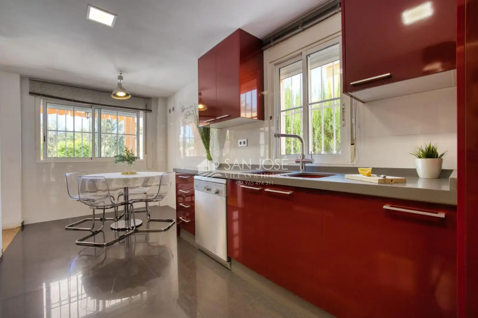Kitchen of Houses for sale in Aspe  with Air Conditioner, Heating and Private garden