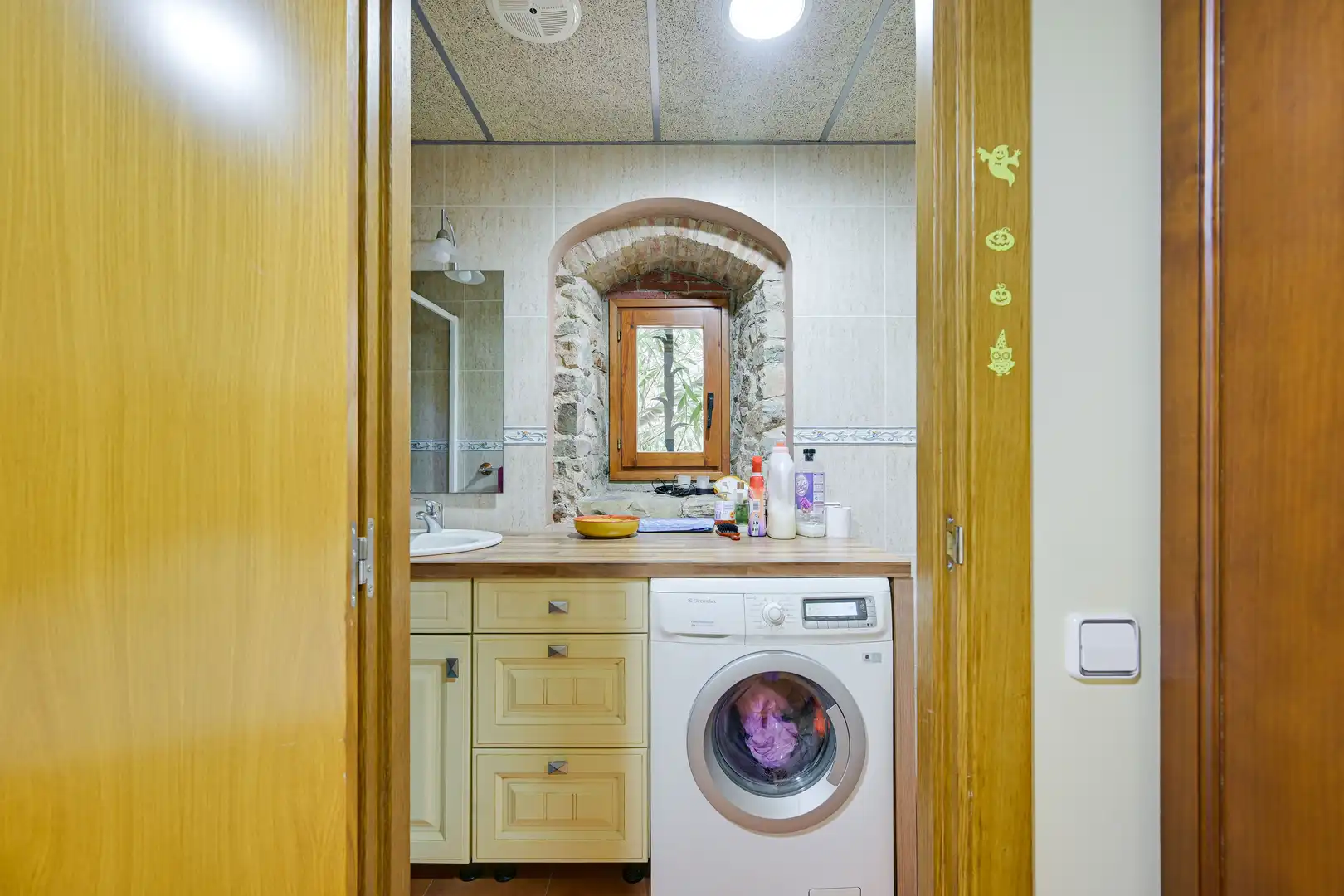 Baño de Finca rústica en venta en Amer con Aire acondicionado, Calefacción y Terraza