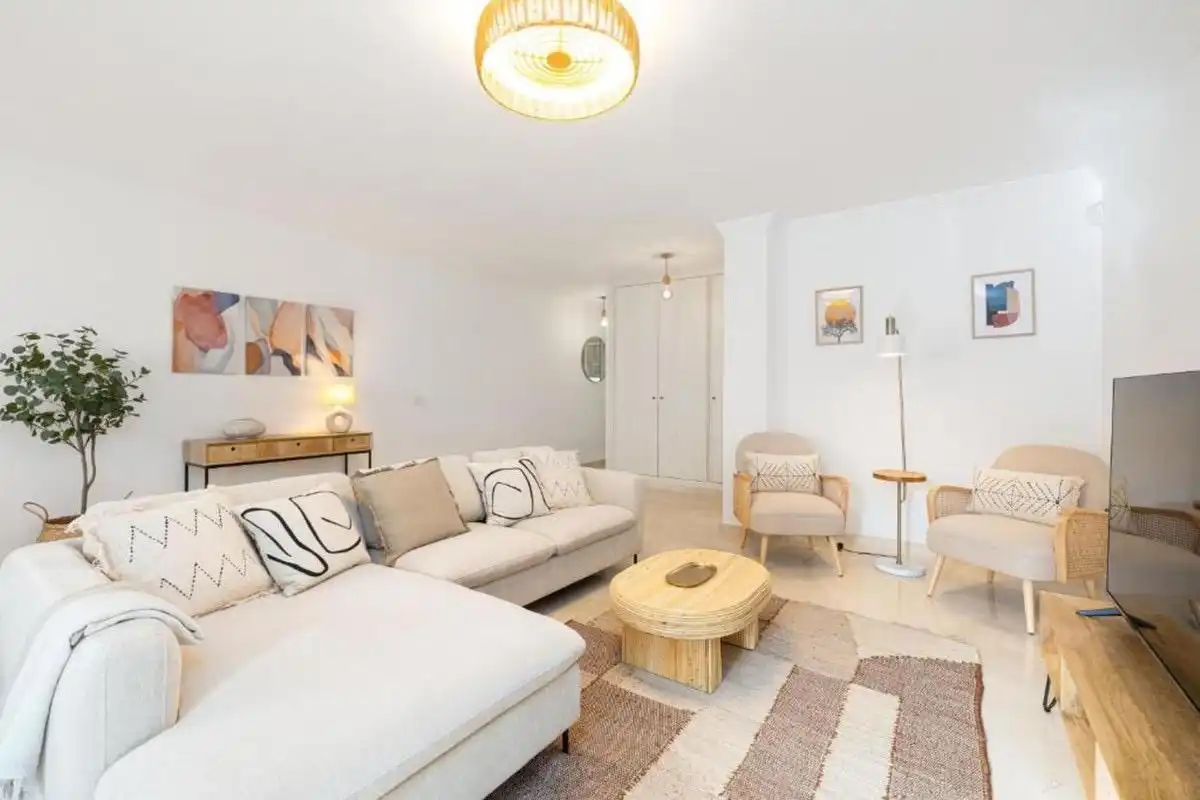 Living room of Flat for sale in Mijas  with Terrace