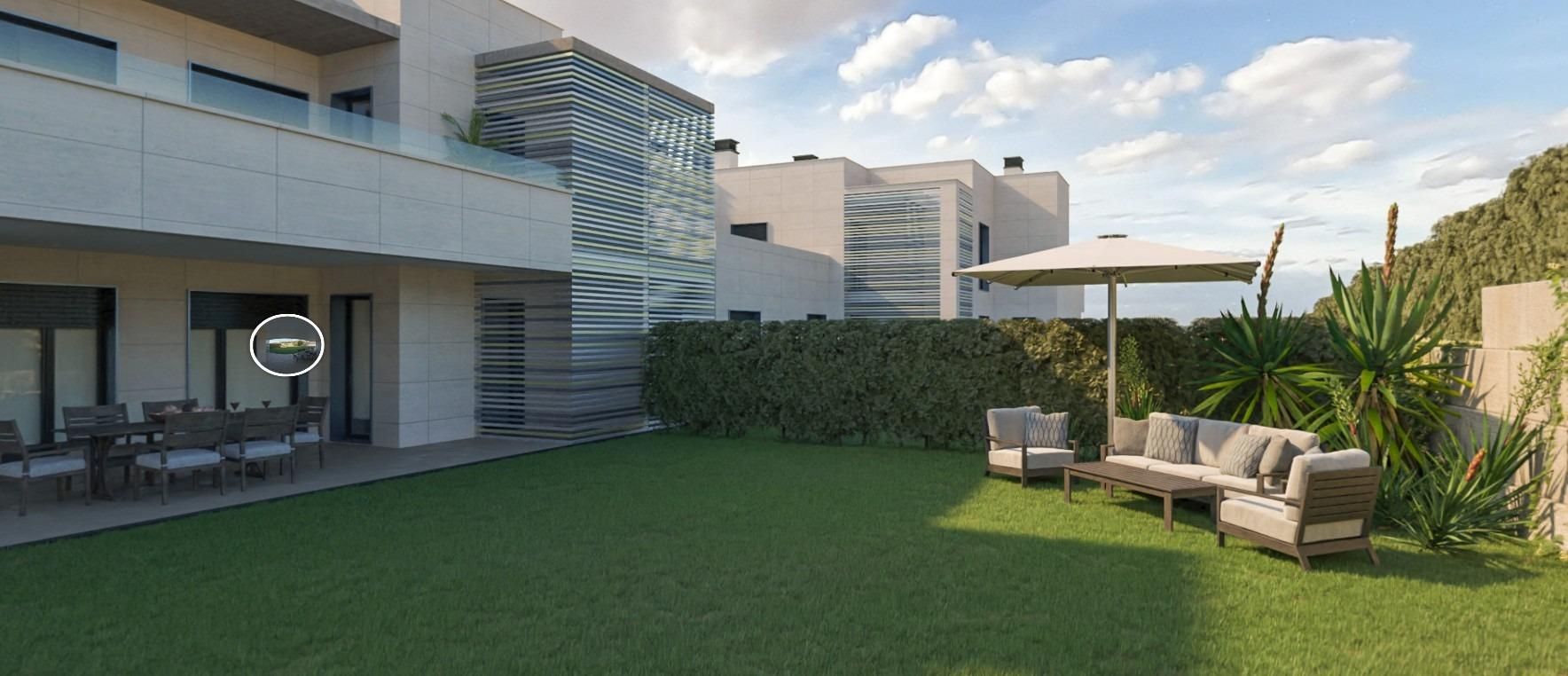 Jardí de Pis en venda en Badajoz Capital amb Aire condicionat, Jardí privat i Terrassa