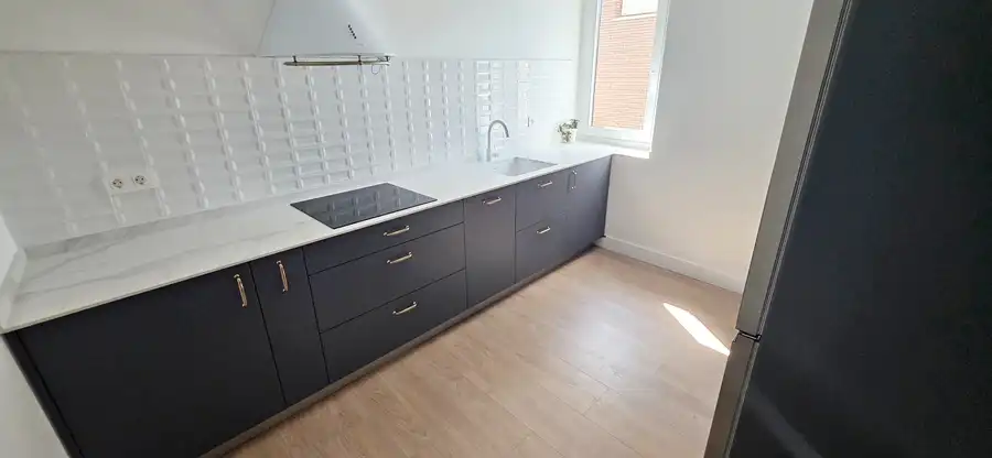 Cuina de Apartament de lloguer en Gorliz amb Calefacció, Moblat i Forn