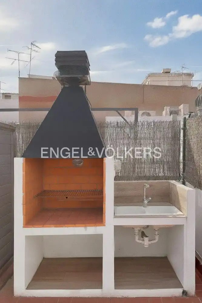 Cuina de Àtic de lloguer en Algemesí amb Aire condicionat, Calefacció i Parquet
