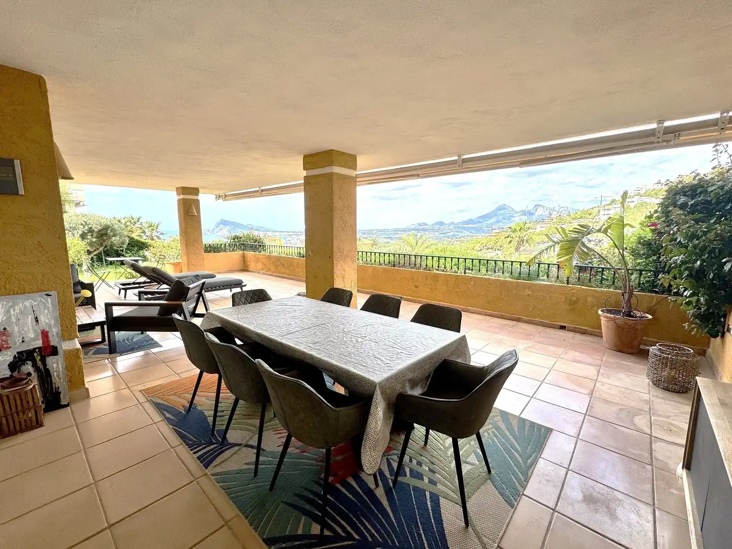Terraza de Apartamento de alquiler en Altea con Aire acondicionado, Calefacción y Jardín privado