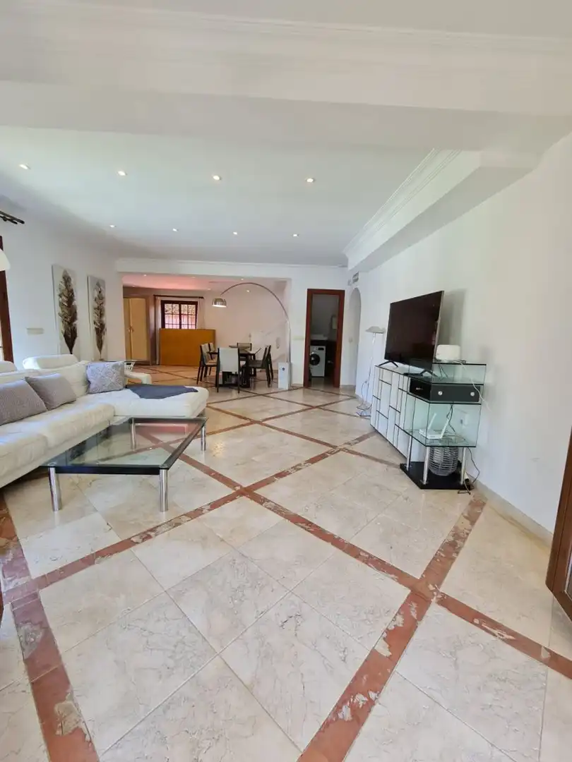 Living room of Houses for rent in Estepona  with Private garden and Swimming Pool