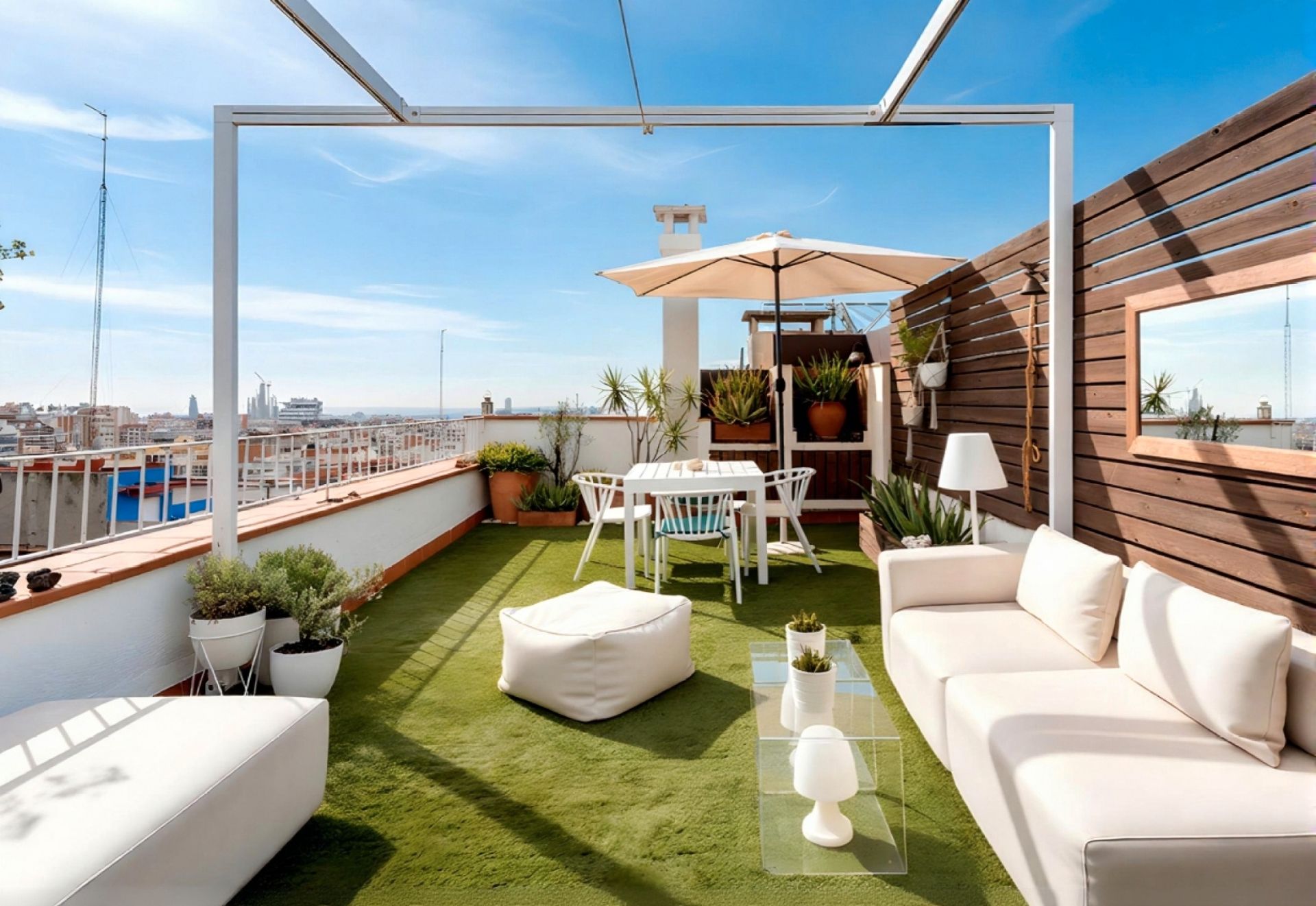 Terrassa de Àtic en venda en  Barcelona Capital amb Aire condicionat, Calefacció i Jardí privat