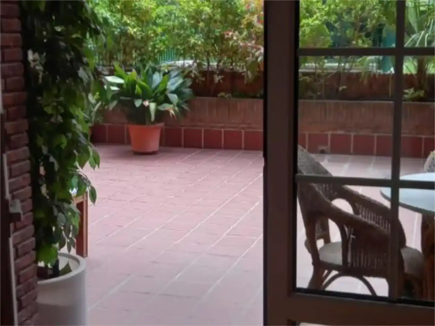 Terrasse von Wohnung zur Miete in Madrid mit Klimaanlage, Privatgarten und Parkett