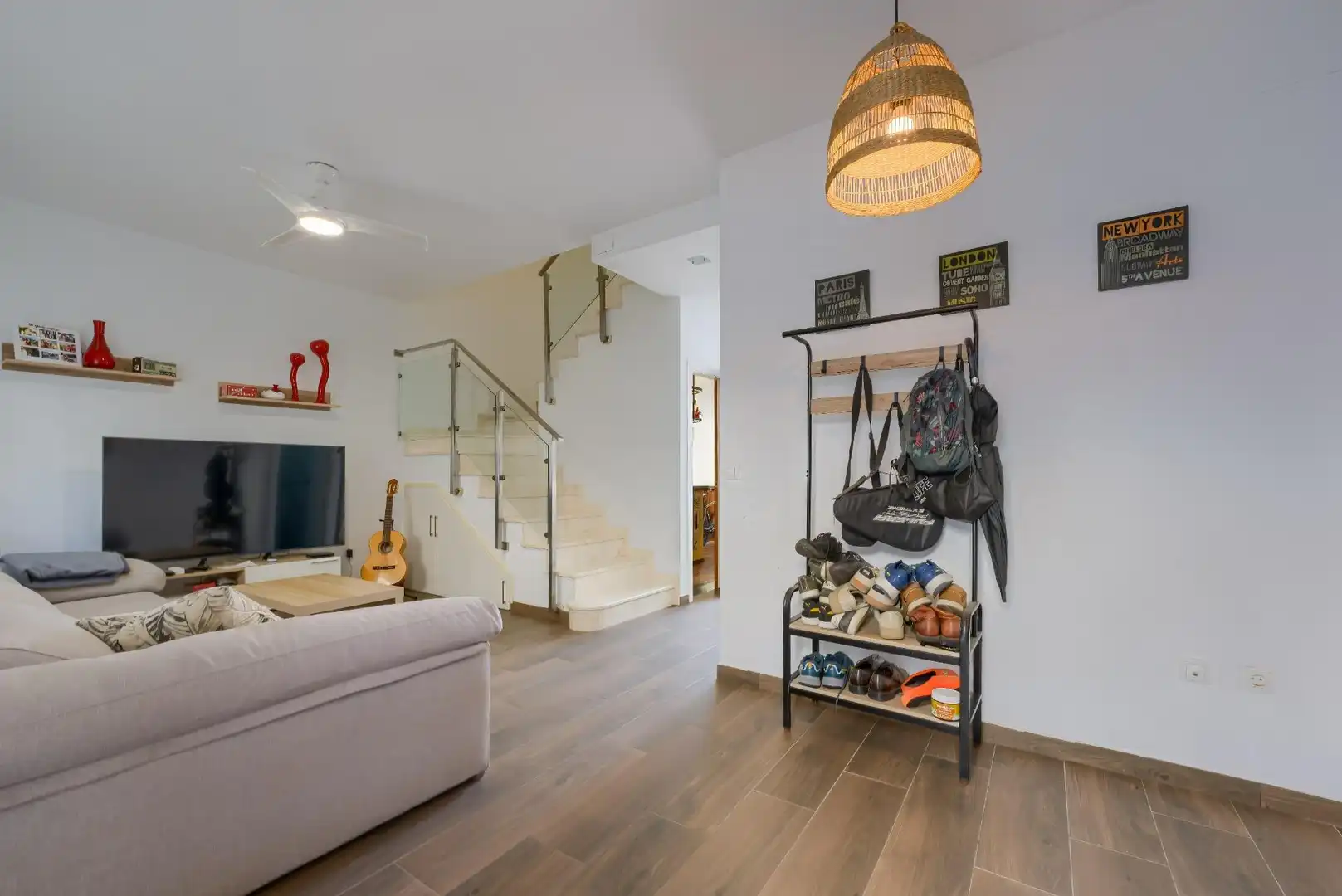Sala de estar de Casa adosada en venta en Umbrete con Aire acondicionado, Terraza y Trastero