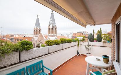 Terrace of Attic for sale in  Madrid Capital  with Air Conditioner, Heating and Parquet flooring