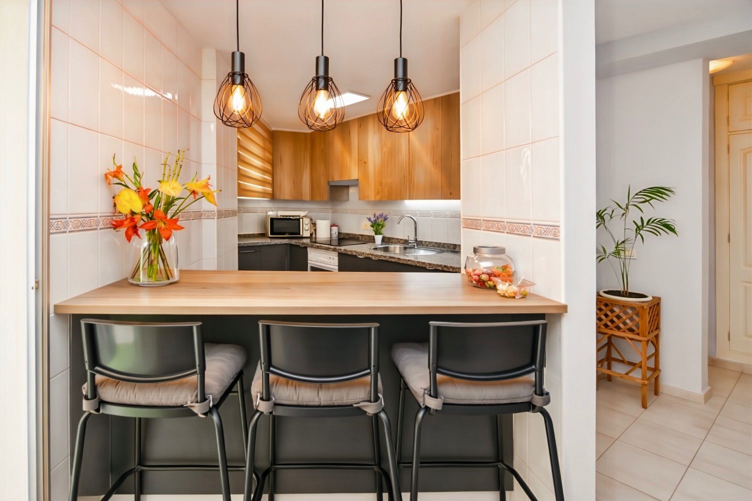 Cocina de Apartamento en venta en Guía de Isora con Terraza y Amueblado