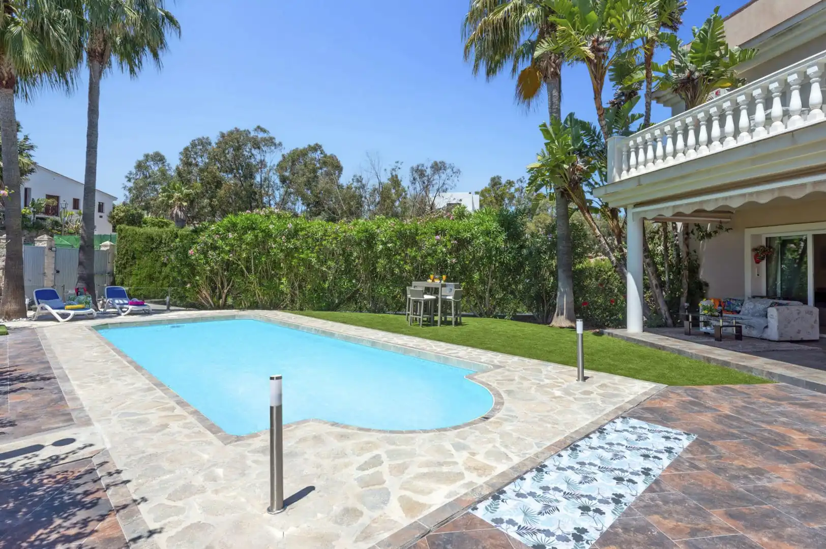 Piscina de Casa o xalet en venda en Mijas amb Jardí privat i Piscina